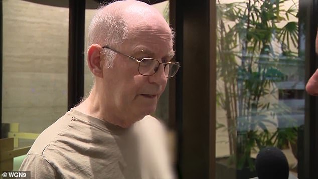 James Bakk, 70, has been arrested and charged by Chicago police after allegedly exposing himself to his neighbors for years