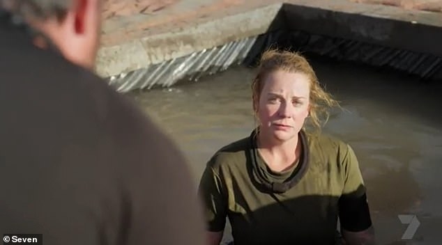 It came just moments before two high-profile SAS Australia contestants walked off the show during Tuesday's dramatic second episode.  Pictured: 'Cocaine Cassie' Sainsbury's