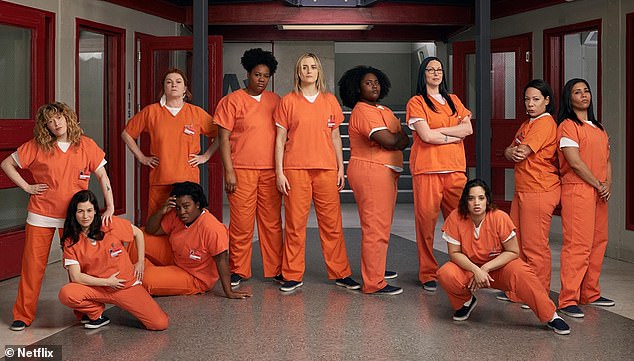 Netflix introduced its crackdown on passwords in an effort to shore up revenue after a rough patch.  Pictured: cast from the award-winning series Orange is the new Black