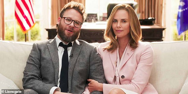 The Long Shot, starring Seth Rogan (left) and Charlize Theron (right), has finally found success on Netflix despite tanking at the box office