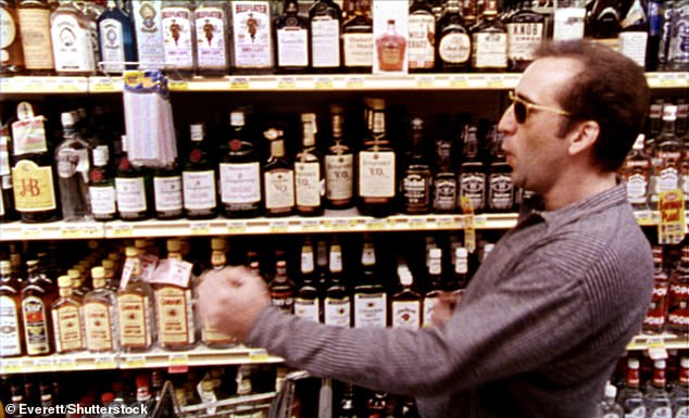 In an iconic scene from the 1995 film, his character goes out to buy booze so he can drink himself to death in Sin City