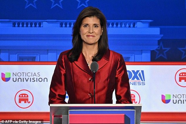 Republican presidential candidate Nikki Haley cemented her second-place status in New Hampshire with a poll released Wednesday