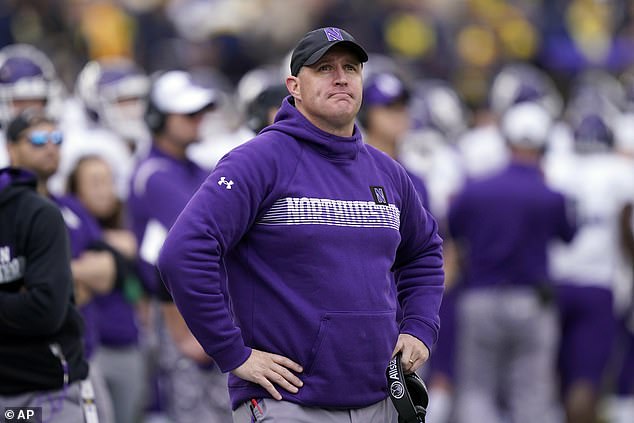 Northwestern is being sued for $130 million by ex-football coach Pat Fitzgerald (photo)