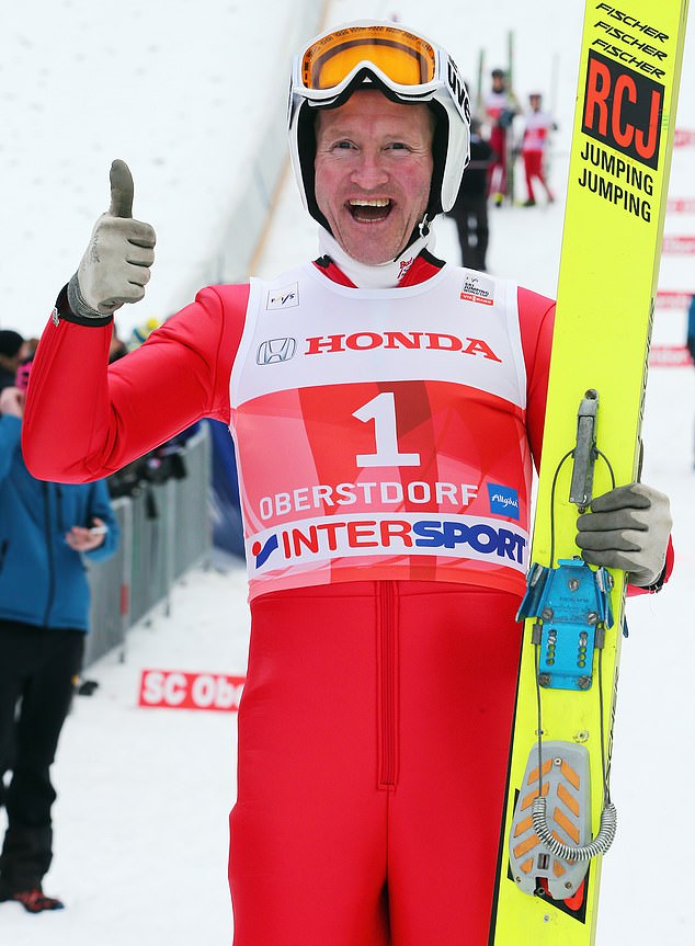 Line-up: Olympic ski jumper Eddie 'The Eagle' Edwards has replaced Gogglebox star Stephen Lustig-Webb Dancing On Ice