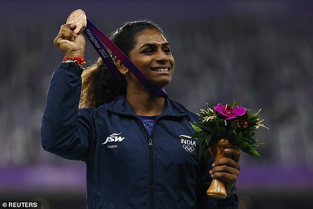 A female athlete who took home a bronze medal for India at this year's Asian Games was accused by her rival of being transgender in a since-deleted social media post.