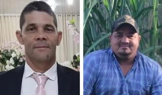 Fernando Francisco DeMoraes, 50, (left) and Jose Elias Valle, 36, (right) were traveling to their next construction site in a box truck when they veered out of their lane to avoid hitting a vehicle.  Instead, they ended up coming across an 18-wheeler that had stopped in front of them