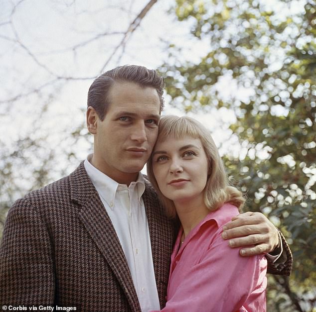 Saucy: Paul Newman's 'naughty and bawdy' first love letters to his wife Joanne Woodward were discovered by his daughter in the attic of the family's home in Westport, Connecticut (photo 1969)