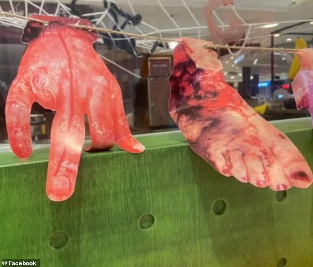 Some locals criticized the store for its decorations, with one labeling the display as 'terrible'