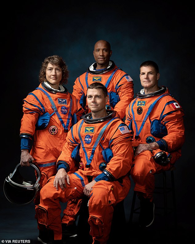 The astronauts on Artemis III were named by NASA earlier this year as Jeremy Hansen, Victor Glover, Commander Reid Wiseman and Christina Koch