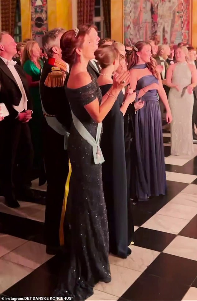 Crown Princess Mary proved she can still party - as she celebrated her eldest son Christian's 18th birthday at Christiansborg Palace on Saturday