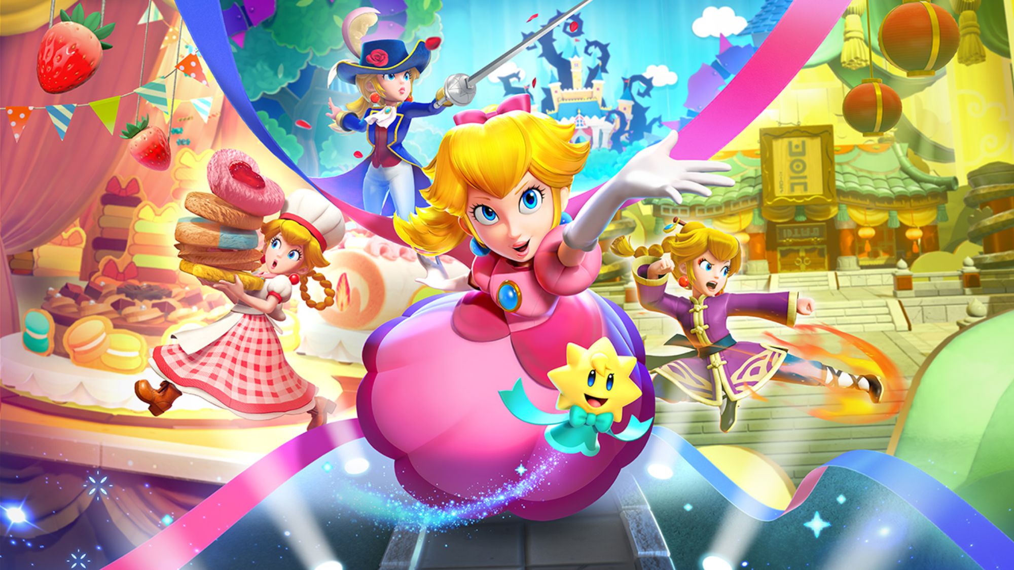 Princess Peach Showtimes official art has been changed to make