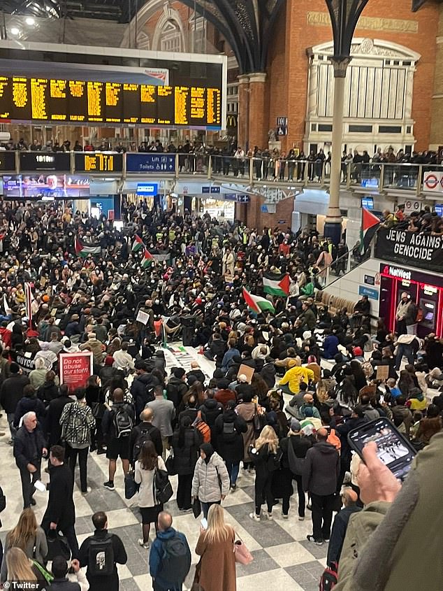 Hundreds of activists chanted: 'What do we want?  Armistice.  When do we want it?  Now'