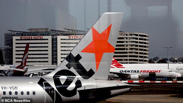 SYDNEY, AUSTRALIA - NewsWire Photos - OCTOBER 14, 2022: General generic editorial image of Jetstar aircraft at Sydney Domestic Airport