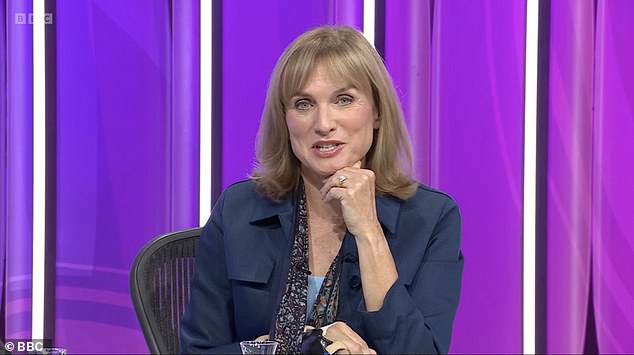 Current news panel show Question Time has been embroiled in a race row after the BBC deleted a clip of Fiona Bruce (pictured) referring to an audience member as a 'black boy'