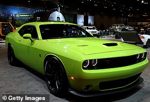 Dodge Challenger is on display at the 111th annual Chicago Auto Show at McCormick Place in Chicago.  The classic muscle car has proven to be a likely target for thieves across America