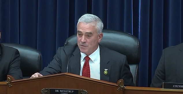 Dr.  Brad Wenstrup of Ohio, chairman of today's hearing before the Select Subcommittee on the Coronavirus Pandemic, said even a seemingly minor misstep, such as accidentally tearing a protective glove, could have led to a leak from the lab.