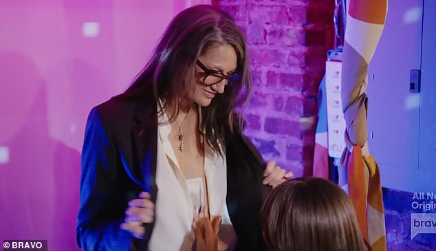 Letting Go: Jenna Lyons let loose at a gay bar and put on a striptease show on Sunday's episode of The Real Housewives Of New York City on Bravo