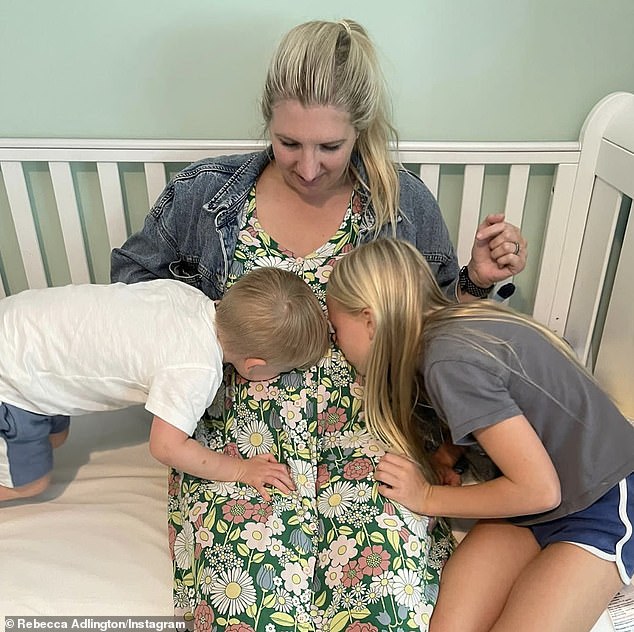 Worrying news: Rebecca Adlington has announced the stillbirth of her daughter (photo during her pregnancy)