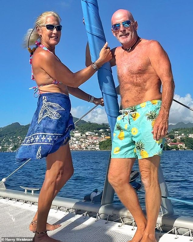 Harry Weidman and Ann Stockton.  The 63 and 60 year olds spend their retirement sailing around the Mediterranean