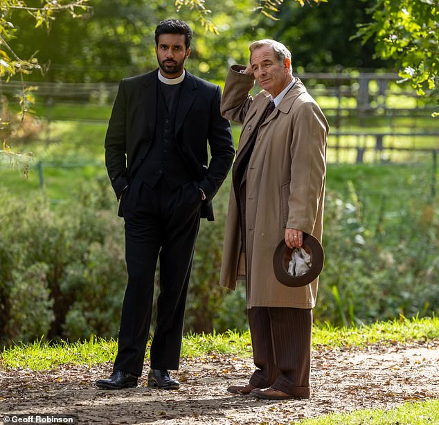 New role: For the upcoming series of episodes, former Hollyoaks star Rishi, 32, has taken on the role of Reverend Alphy Kottera after Tom left the show