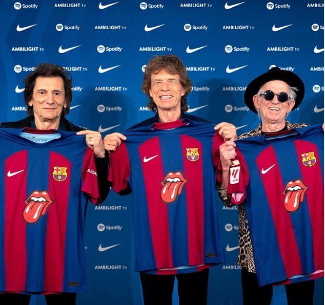 The Rolling Stones logo will be featured on Barcelona's kit for the first Clásico of the season