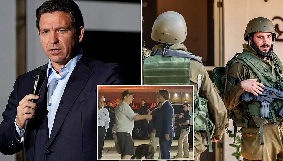 Florida Governor Ron DeSantis is sending drones, weapons and ammunition to Israel as it prepares for a ground invasion of the Gaza Strip.  The items ended up on a flight that was also sending humanitarian aid, including medical supplies.  The military supplies were purchased by an undisclosed third party.