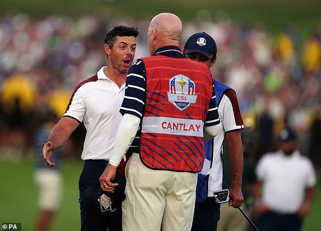 McIlroy and LaCava were involved in a heated confrontation after the incident