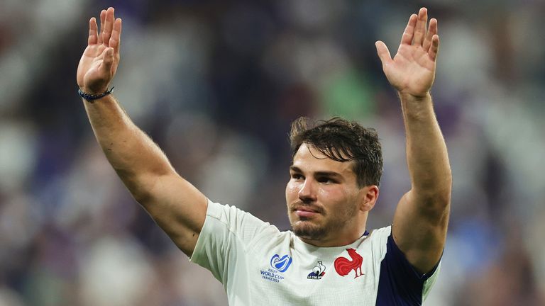 Antoine Dupont will start for France against South Africa in the quarter-final of the Rugby World Cup on Sunday. 