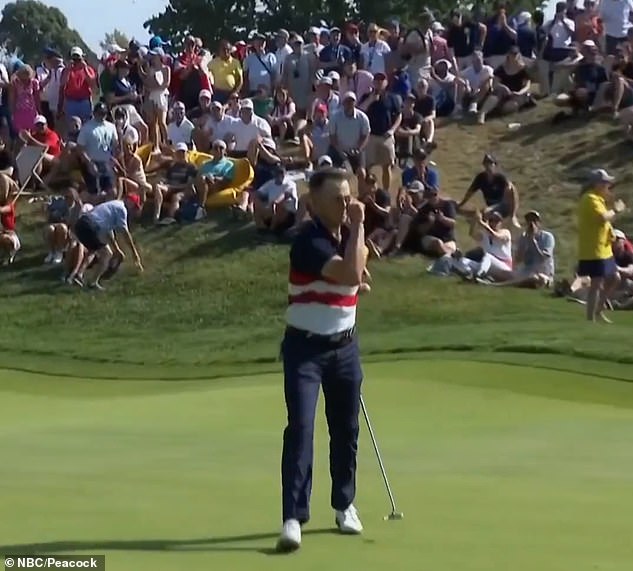 Justin Thomas donned an imaginary cap for European fans as tensions flared at the Ryder Cup