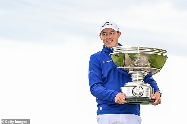 Matt Fitzpatrick (above) won the Alfred Dunhill Links Championship on Monday