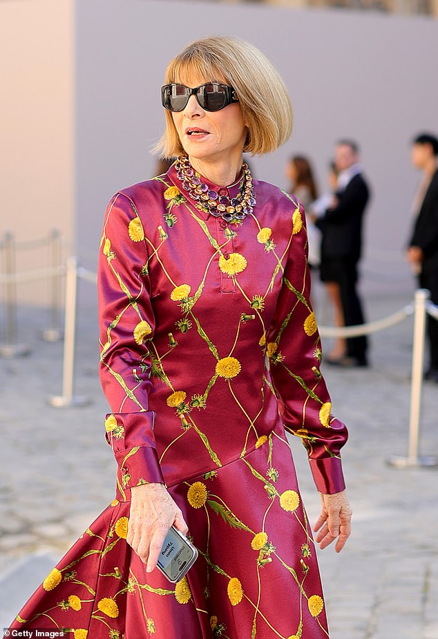 Vogue editor Anna Wintour (pictured this week at Paris Fashion Week) is said to have vowed to drive Bankman-Fried out of the fashion world forever after he turned down her Met Gala invitation