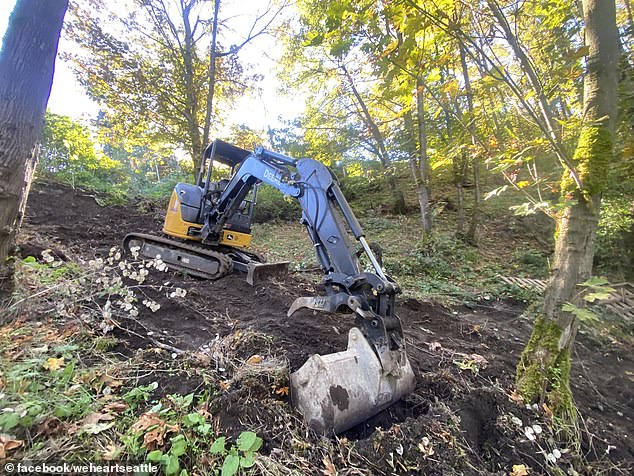 Seattle residents are outraged after a man with a backhoe was driven by Dr.  Jose Rizal Park drove