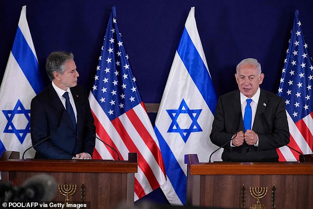 Blinken met with Israeli Prime Minister Benjamin Netanyahu on Thursday and said during a joint press conference in Tel Aviv: 