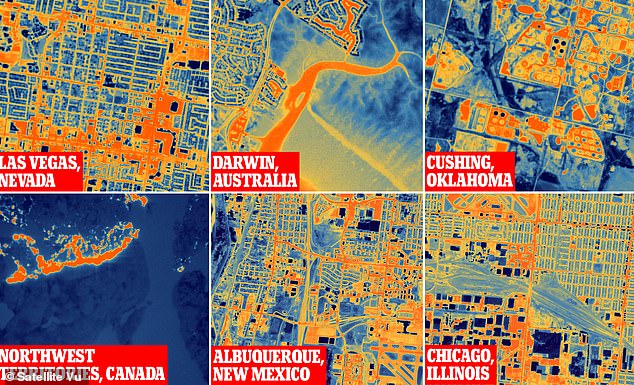 See Earths hotspots from SPACE Satellite dubbed the worlds thermometer