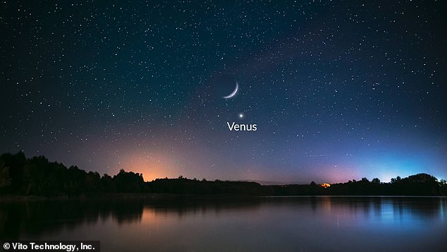 Early risers around the world will wake up to a stunning cosmic display as the moon and Venus appear entwined together in the pre-dawn sky Tuesday.