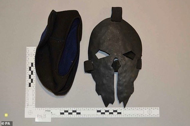 The mask was recovered from Jaswant Singh Chail during his arrest