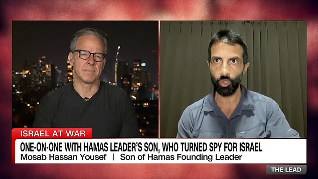 Mosab Hassan Yousef is the son of Hamas spokesman Sheikh Hassan Yousef.  He served as an Israeli spy for ten years, informing against the terrorist group