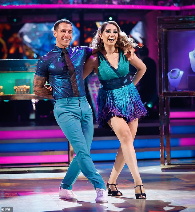 Oh dear: Saturday's show saw both celebrities finish at the bottom of the leaderboard, Les with just 15 points for his Samba, while Nikita scored 18 for her Charleston