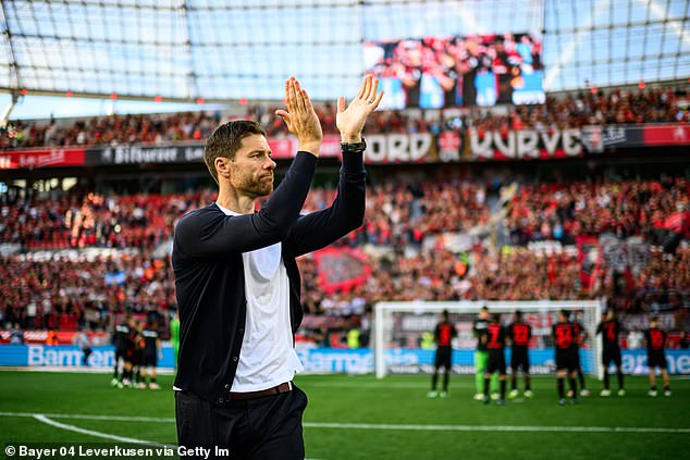 Xabi Alonso celebrated the anniversary of taking over as Bayer Leverkusen manager