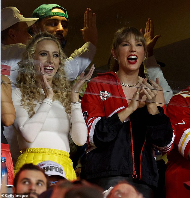 Fast friends: Taylor Swift and Brittany Mahomes have developed a genuine fondness for each other amid Swift's new romance with Travis Kelce