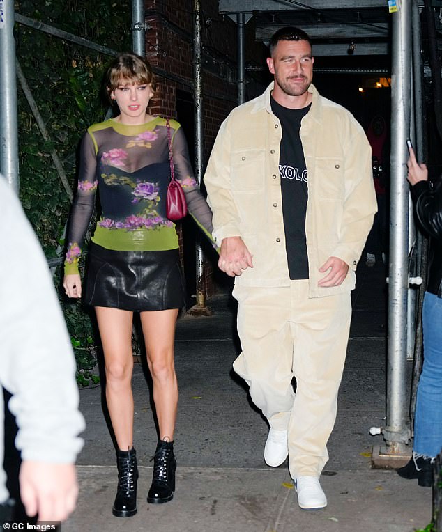 Taylor Swift and her new boyfriend Travis Kelce are impressed with their daring outfit choices after heading to New York City for a date night this past weekend