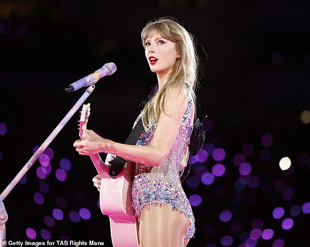 Stadium: The multiple Grammy Award winner, 33, performed her biggest hits at SoFi Stadium in Inglewood, California