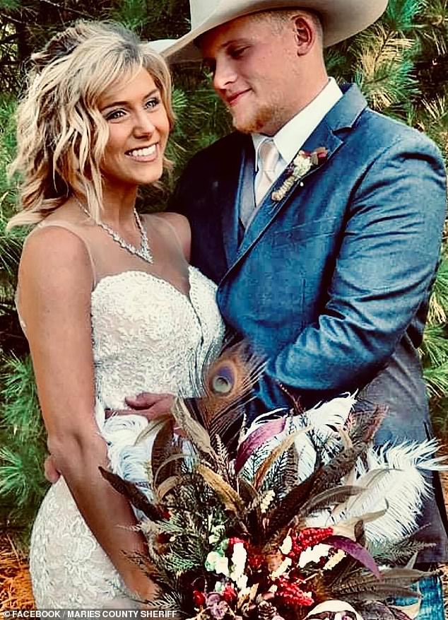 Laughlin married her husband Grant Laughlin, 23, in June 2022, and the Missouri couple share a one-year-old daughter together.  The teacher posted regularly to her social media accounts - where she shared photos of her spending time with her daughter and husband, in her classroom and posing in front of the Trump 2020 flags