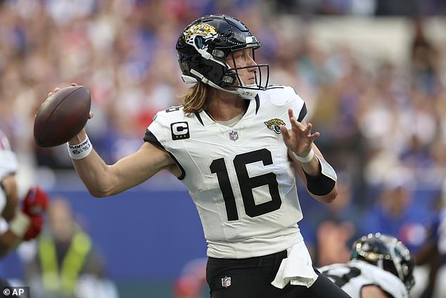 Trevor Lawrence threw for 315 yards and a touchdown as the Jags improved to 2-0 in London