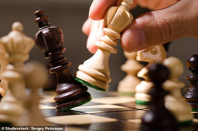 Research: A new study shows that female chess players have less potential than men.  Even worse, that belief comes from their parents and mentors (stock image)