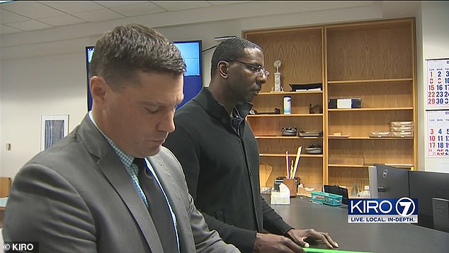 Hunter (right), who received a free attorney (left) through the King County Bar Association's Housing Justice Project, told KIRO 7 he was cleared to run an Airbnb