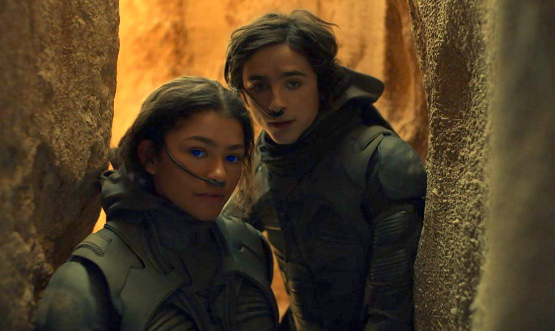 Timothee Chalamet and Zendaya in Dune 2020