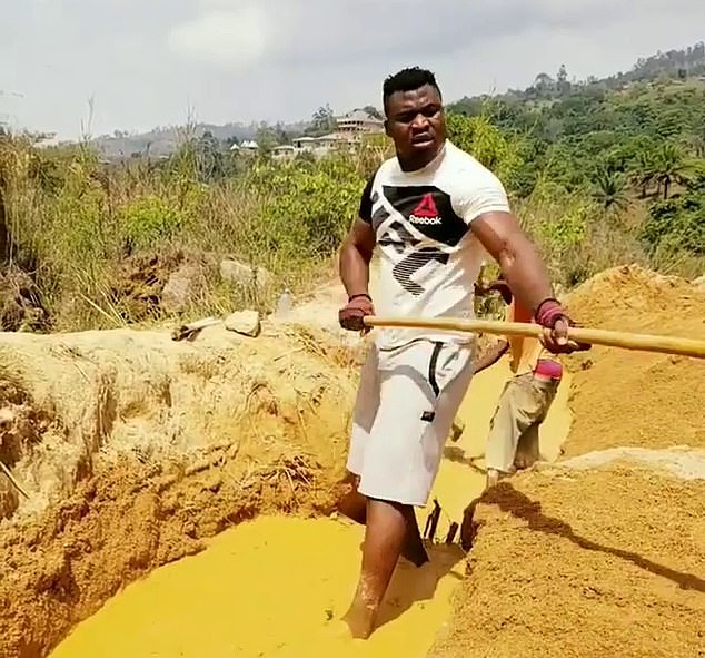 Ngannou's occupation was digging sand mines before he made an arduous journey to emigrate from Africa to Spain