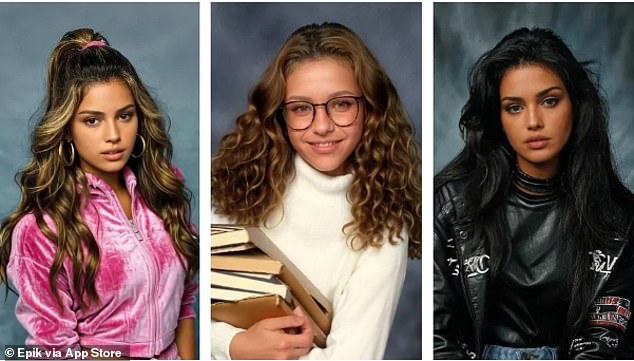 A new trend on social media is allowing users to revisit their high school yearbook photos, but with a glamorous '90s twist