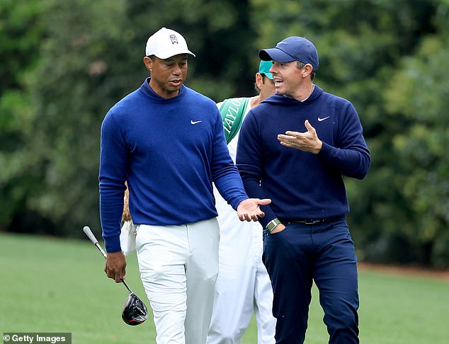 McIlroy (right) praised Woods (left) for representing players' interests on the PGA's policy board